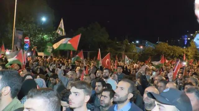 İsrail Konsolosluğu Önünde Protesto
